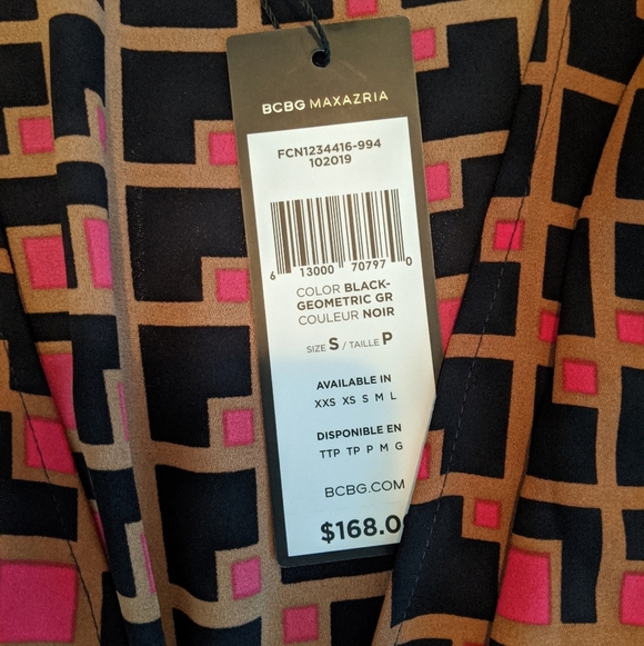 BNWT BCBG Maxazaria Front Tie Blouse - Picture 5 of 5